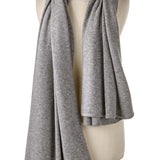 Alpine Cashmere's Luxurious Chunky Travel Wrap in Pewter Gray