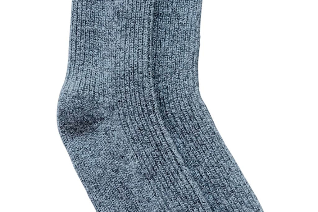 Alpine Cashmere Women's Cashmere Bed Socks in Flannel Gray