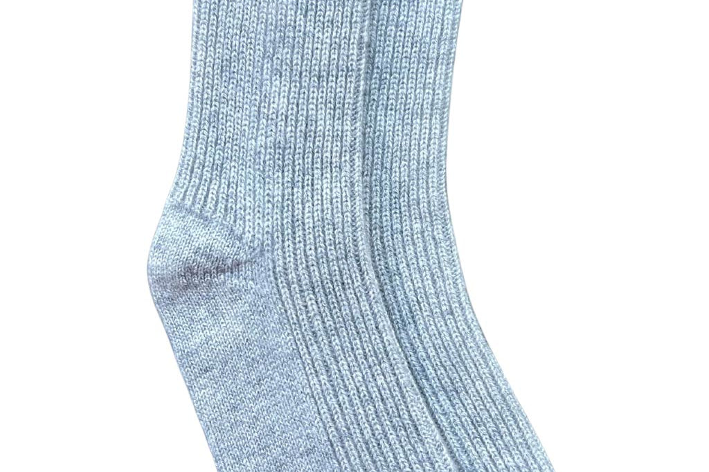 Alpine Cashmere Women's Cashmere Bed Socks in Birch Gray