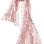 Alpine Cashmere's Leopard Scarf in Pink